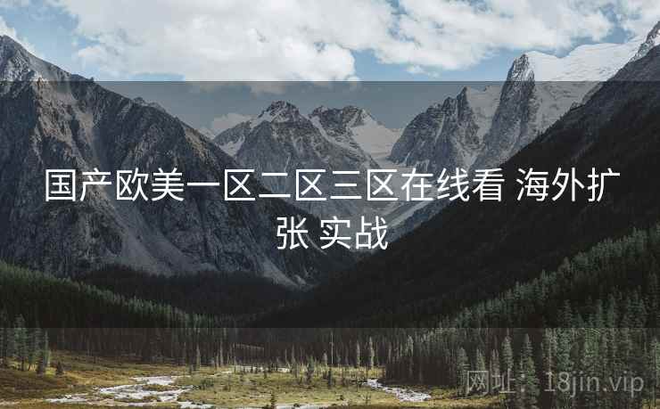 国产欧美一区二区三区在线看 海外扩张 实战
