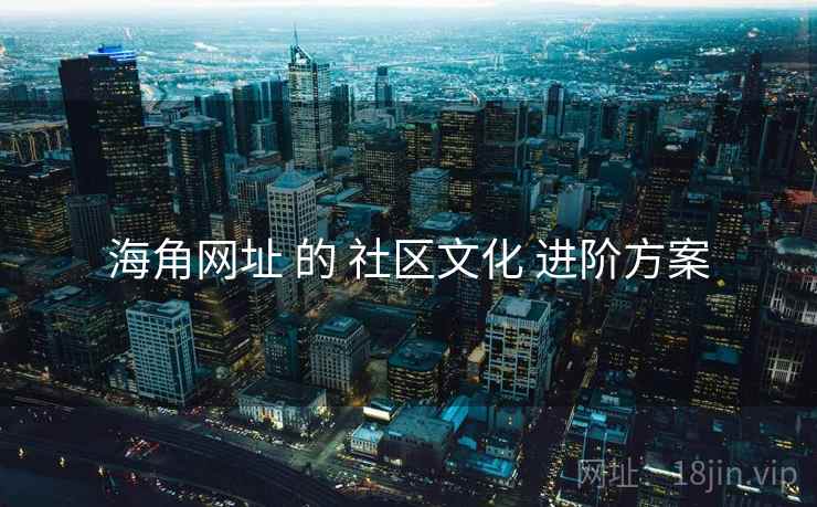 海角网址 的 社区文化 进阶方案