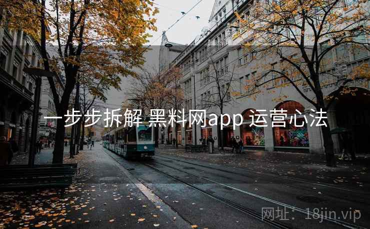 一步步拆解 黑料网app 运营心法